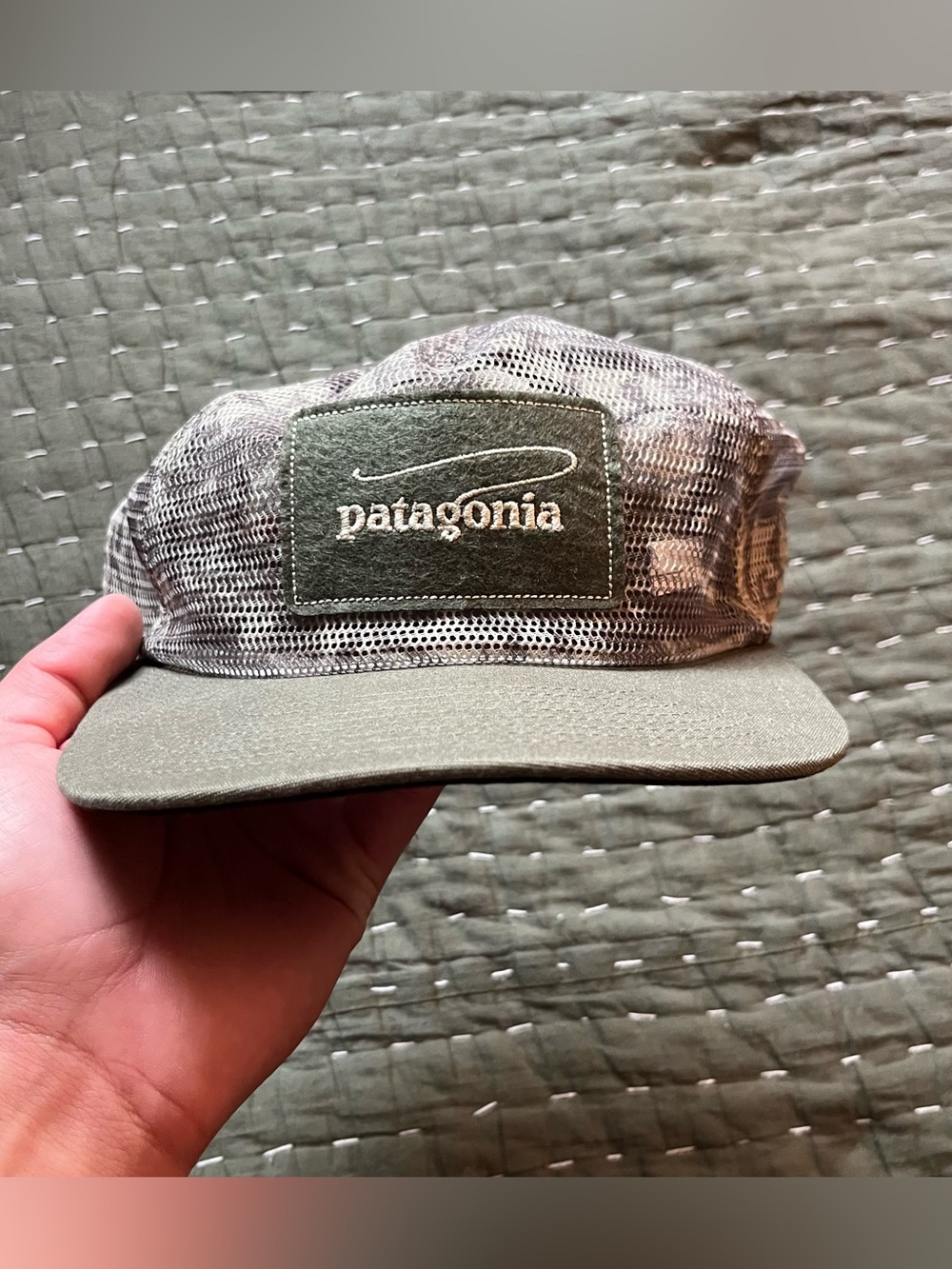 Patagonia Breezefarer Camo Full Mesh Fishing Cap (NWT)
